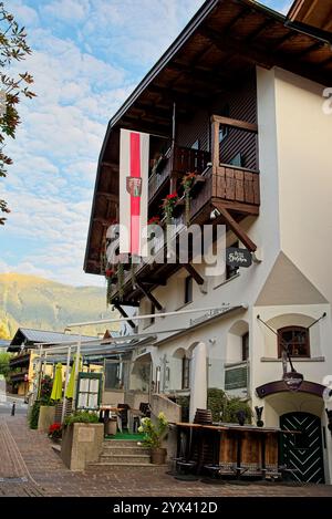 Hotel zum Hirschen in Zell am See in den österreichischen Alpen Stockfoto