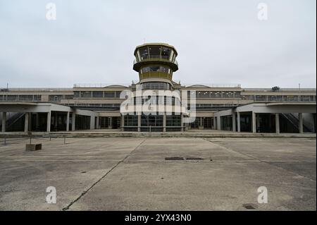 Le Bourget Airport Terminal am Musée de l'Air et de l'Espace Stockfoto