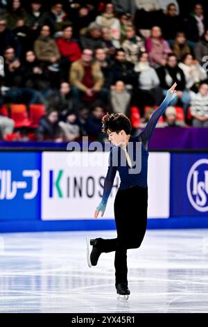 Shun SATO (JPN), während des Senior Men Free Skating, beim ISU Grand Prix des Eiskunstlauf-Finales 2024, im Patinoire Polesud, am 7. Dezember 2024 in Grenoble, Frankreich. (Foto: Raniero Corbelletti/AFLO) Stockfoto