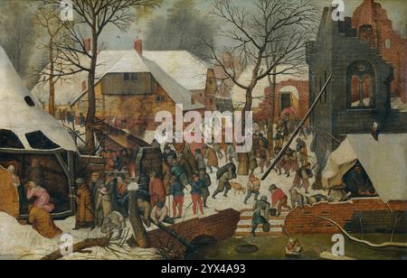 Die Anbetung der Könige im Schnee, C1580-1630. Stockfoto