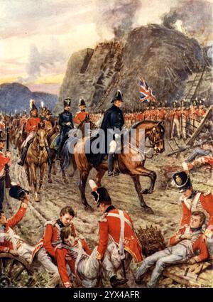 Der Herzog von Wellington bei der Belagerung von Badajos, 1900. Die britische Armee in Spanien während des Halbinsel-Krieges. Aus „Heroes of History“ von Alfred H. Miles, illustriert von Howard DAVIE [Raphael Tuck &amp; Sons Ltd, London] Stockfoto