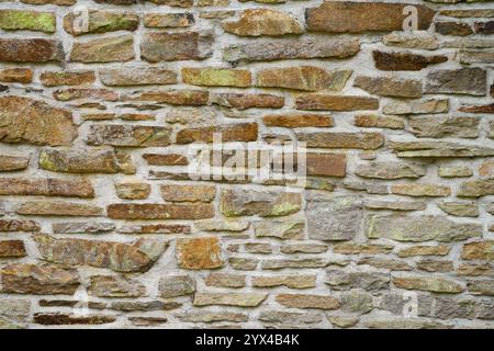 Alte Steinmauer Hintergrund. Braune Oberfläche. Stockfoto