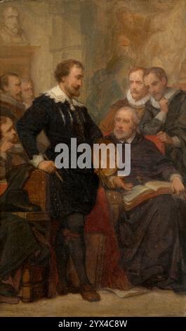 Peter Paul Rubens in seinem Studio, (c1620), c1860. Stockfoto