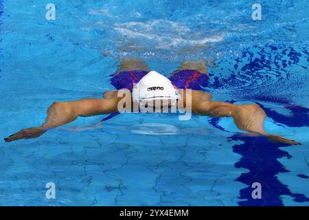 Budapest, Ungheria. Dezember 2024. Alex Walsh aus den USA bei der Meisterschaft 25m Budapest 2024, 13. Dezember, (Foto: Gian Mattia D'Alberto /LaPresse) Credit: LaPresse/Alamy Live News Stockfoto