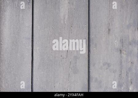 Graue Holzdielen mit einfacher Textur und rustikalem Look, Apulien, Italien, Europa Stockfoto
