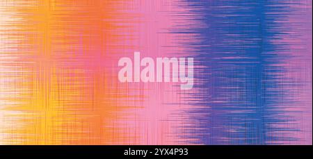 Hintergrund abstrakter Aquarelllinien. Irisierende Regenbogenvektortextur. Stock Vektor