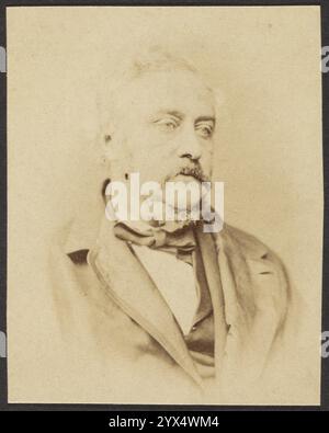 Porträt eines Mannes, Ende des 19. Jahrhunderts. Zusatzinfo: Büstenporträt eines Reifen Mannes in formaler Kleidung. Stockfoto