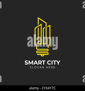 Smart City mit Designvorlage für kreativen Stil, City, Smart, Creative, Premium Vektor Stock Vektor