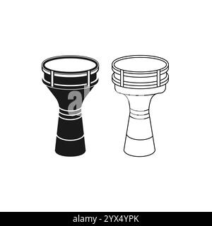 Darbuka Icon Vektor Illustration Design Stock Vektor