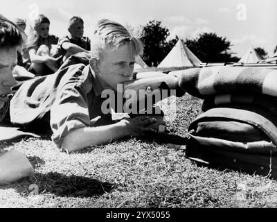 1937 Ostsee-Schießtraining der HJ Navy [automatisierte Übersetzung] Stockfoto