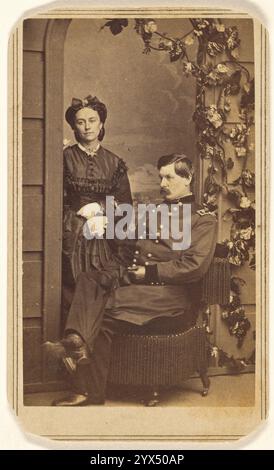 General George Brinton McClellan und seine Frau, 1862. Stockfoto