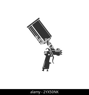 Malerei Logo Designs Vorlage Vektor, Art Logo Vorlage, Spray Gun Malerei Logo Stock Vektor