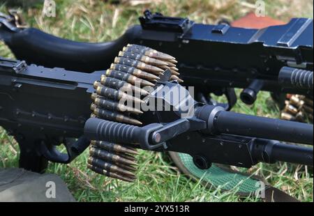 Das MG 42 ist ein luftgekühltes Mehrzweckmaschinengewehr, das von der Wehrmacht und der Waffen-SS eingesetzt wird Stockfoto