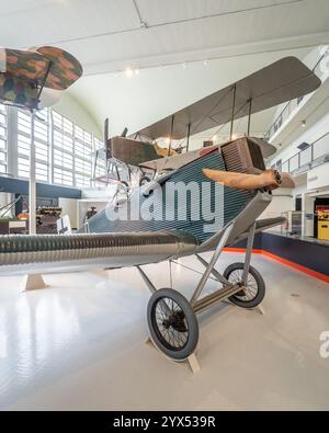 Muse de l'Air et de l'Espace Aroport de Paris-Le Bourget Great war Hall Air and Space Museum Paris France , Junkers D. I Stockfoto