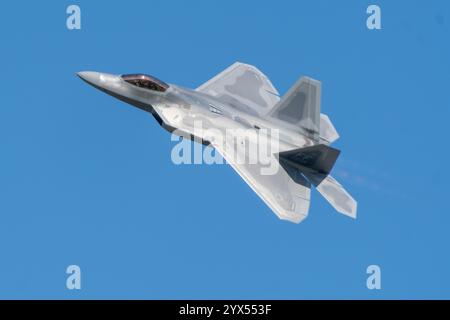 F22 Raptor auf der Oshkosh EAA 2024 Stockfoto