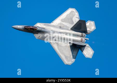 F22 Raptor auf der Oshkosh EAA 2024 Stockfoto