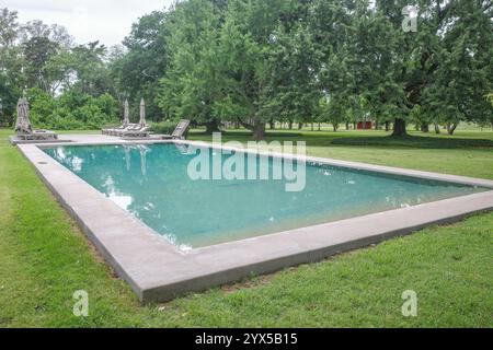 La Pampa, Argentinien - 19. November 2024: Estancia La Bamba de Areco, eine traditionelle Pferderanch und Luxushotel Stockfoto