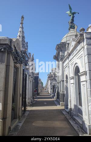 Buenos Aires, Argentinien - 18. November 2024: Recoleta Cemetery, der bedeutendste und berühmteste Friedhof in Argentinien Stockfoto