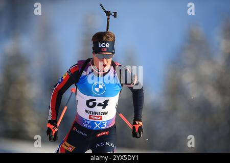 Hochfilzen, Tirol, Österreich. Dezember 2024. BMW IBU World Cup Biathlon, Tag 1; Vebjoern Soerum (NOR) Credit: Action Plus Sports/Alamy Live News Stockfoto