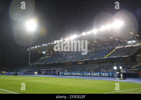 Empoli, Italien. Dezember 2024. Eine allgemeine Ansicht des Carlo Castellani Stadions während des italienischen Fußballspiels Enilive Serie A zwischen Empoli und Turin im Castellani Stadion, Norditalien, Freitag, 13. 2024 - Sport - Fußball - (Foto Michele Nucci Credit: LaPresse/Alamy Live News Stockfoto