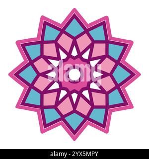 Elegantes islamisches geometrisches Muster für Bucheinbände, religiöse Designs und Drucke Stock Vektor
