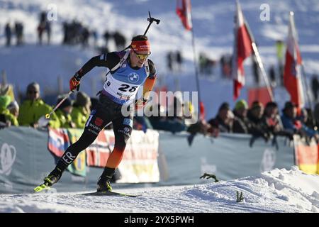 Hochfilzen, Österreich. Dezember 2024. HOCHFILZEN, ÖSTERREICH - 13. DEZEMBER: Philipp Horn von Deutschland tritt beim 10 km-Sprint der Männer beim IBU-Weltcup Biathlon Hochfilzen am 13. Dezember 2024 in Hochfilzen an. 241213 SEPA 26 108 - 20241213 PD8080 Credit: APA-PictureDesk/Alamy Live News Stockfoto