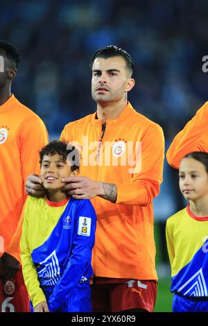 Malmö, Schweden. Dezember 2024. Abdulkerim Bardakci aus Galatasaray, das während des Spiels der UEFA Europa League zwischen Malmö FF und Galatasaray im Eleda Stadion in Malmoe zu sehen war. Stockfoto