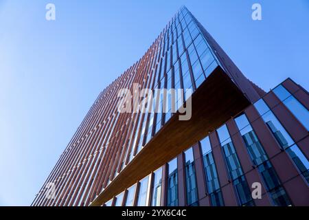 Mit Museum, Gambrill Center, Außenfassade des Gebäudes, extrem niedrige Sicht, Cambridge, Massachusetts, USA Stockfoto