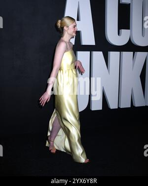 13. Dezember 2024, New York, NY, Vereinigte Staaten: Elle Fanning besucht die New Yorker Premiere von A Complete Unknown im SVA Theatre in New York. Dezember 2024. (Credit Image: © Photo Image Press via ZUMA Press Wire) NUR REDAKTIONELLE VERWENDUNG! Nicht für kommerzielle ZWECKE! Stockfoto