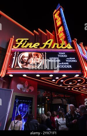 Beverly Hills, Kalifornien, USA. Dezember 2024. Das Theater Marquis bei der Premiere für „The Activated man“ im Leammle Fine Arts Theatre in Beverly Hills, Kalifornien am 12. Dezember 2024. Quelle: Sheri Determan Stockfoto