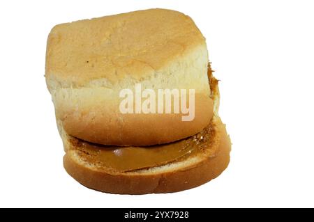 Ein normales Toastbrot mit Biscuits Butteraufstrich, karamelisierter Keksaufstrich, glatter Aufstrich mit cremiger, reichhaltiger Textur für Pfannkuchen, Brownies und alle des Stockfoto