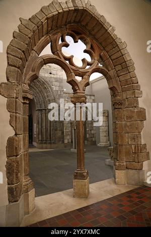 Mittelalterliches Tor im Museum of Art, Philadelphia, Pennsylvania Stockfoto