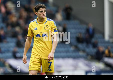 Preston, Großbritannien. Dezember 2024. Daniel James von Leeds United während des Sky Bet Championship Matches Preston North End gegen Leeds United in Deepdale, Preston, Vereinigtes Königreich, 14. Dezember 2024 (Foto: Jorge Horsted/News Images) in Preston, Vereinigtes Königreich am 14. Dezember 2024. (Foto: Jorge Horsted/News Images/SIPA USA) Credit: SIPA USA/Alamy Live News Stockfoto