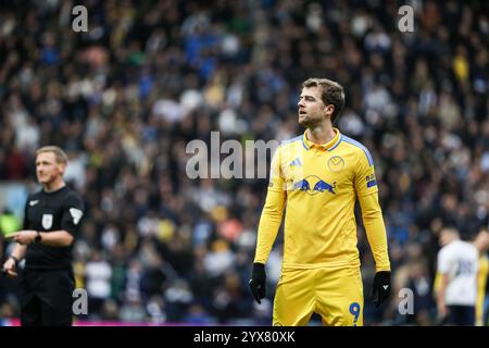 Preston, Großbritannien. Dezember 2024. Patrick Bamford von Leeds United während des Sky Bet Championship Matches Preston North End gegen Leeds United in Deepdale, Preston, Vereinigtes Königreich, 14. Dezember 2024 (Foto: Jorge Horsted/News Images) in Preston, Vereinigtes Königreich am 14. Dezember 2024. (Foto: Jorge Horsted/News Images/SIPA USA) Credit: SIPA USA/Alamy Live News Stockfoto