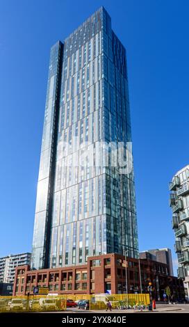 Das Cortland Apartmenthaus in Colliers Yard, Greengate Area, Salford, Manchester, England, UK Stockfoto