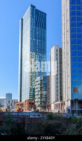 Das Cortland Apartmenthaus in Colliers Yard, Greengate Area, Salford, Manchester, England, UK Stockfoto