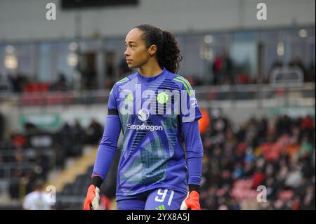 Leigh, England, 8. Dezember 2024 Headshot von Phallon Tullis Joyce (91 Manchester United). Manchester United gegen Liverpool, WSL, Leigh Sports Village, Leigh, England (Sean Walsh / SPP) Stockfoto