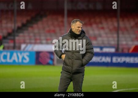 Crawley, Großbritannien. Dezember 2024. Crawley, England, 14. Dezember 2024: Tottenham Hotspur-Manager Robert Vilahamn vor dem Spiel der Barclays Womens Super League zwischen Brighton und Tottenham Hotspur im Broadfield Stadium, Crawley. (Tom Phillips/SPP) Credit: SPP Sport Press Photo. /Alamy Live News Stockfoto