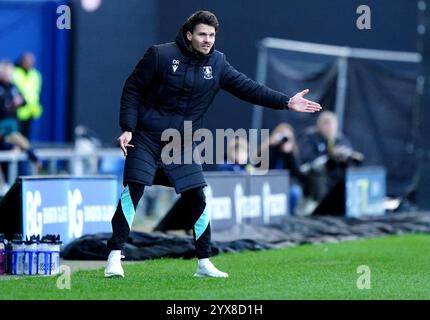 Sheffield Wednesday Manager Danny Rohl beim Sky Bet Championship Match im Kassam Stadium Oxford. Bilddatum: Samstag, 14. Dezember 2024. Stockfoto