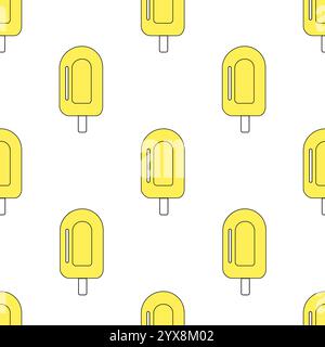 Nahtloses Muster mit Eis. Vektorabbildung. Stock Vektor