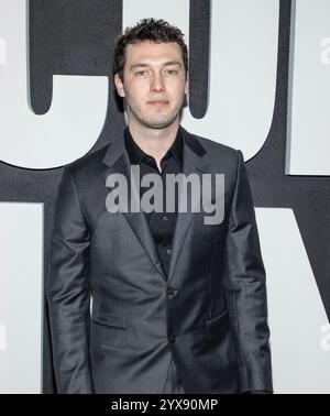 Will Harrison nimmt am 13. Dezember 2024 an der Premiere von A Complete Unknown im SVA Theater in New York Teil Stockfoto