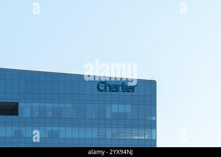 Hauptsitz von Charter Communications in Stamford, CT, USA. Stockfoto
