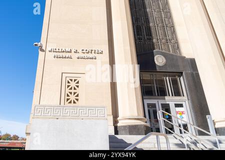 Hartford, CT, USA – 8. November 2023: William R. Cotter Federal Building in Hartford, Connecticut, USA Stockfoto