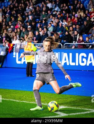 A Coruña, Spanien. Dezember 2024. Liga Femenina Primera Division. Deportivo Abanca vs Real Madrid. Caroline Weir. Ismael Mijan/Alamy Live News Stockfoto