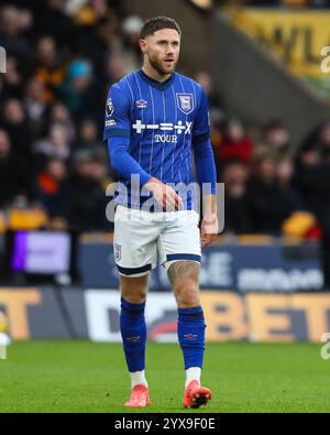 Wolverhampton, Großbritannien. Dezember 2024. Wes Burns of Ipswich Town während des Premier League-Spiels Wolverhampton Wanderers gegen Ipswich Town in Molineux, Wolverhampton, Vereinigtes Königreich, 14. Dezember 2024 (Foto: Gareth Evans/News Images) in Wolverhampton, Vereinigtes Königreich am 14. Dezember 2024. (Foto: Gareth Evans/News Images/SIPA USA) Credit: SIPA USA/Alamy Live News Stockfoto