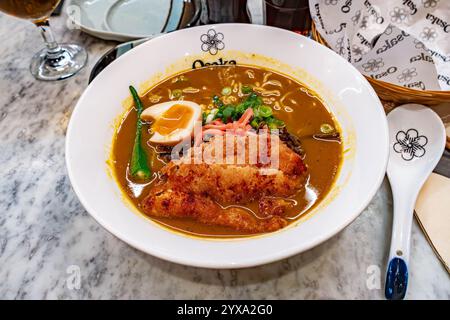 Eine Mahlzeit in einem japanischen Restaurant in Osaka, Stockfoto