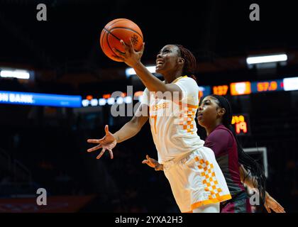 14. Dezember 2024: Samara Spencer #7 der Tennessee Lady Vols schießt den Ball während des NCAA-Basketballspiels zwischen den University of Tennessee Lady Volunteers und den North Carolina Central Eagles in der Thompson Boling Arena in Knoxville, TN Tim Gangloff/CSM Stockfoto