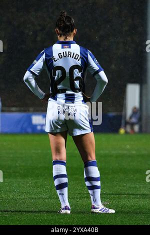 Zubieta, Gipuzkoa, Spanien - 14. Dezember 2024: Elene Guridi im Spiel Real Sociedad Women vs Costa Adeje Teneriffa Women, Teil der spanischen Liga F, in Zubieta Z1. Quelle: Rubén Gil/Alamy Live News. Stockfoto