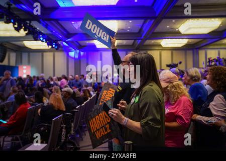 Sprechen Sie am 3. November 2024 im Renaissance Atlanta Waverly Hotel in Atlanta, Georgia, USA. (Foto: Julia Beverly/Alamy) Stockfoto