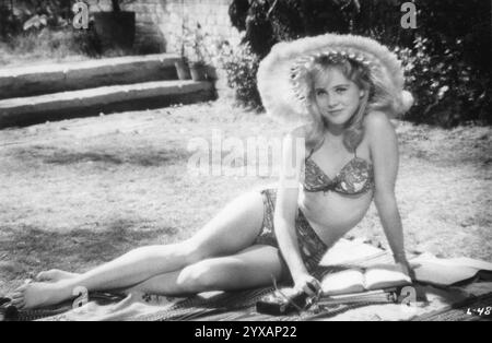 SUE LYON in der Titelrolle der LOLITA 1962 Regisseurin STANLEY KUBRICK Roman und Drehbuch VLADIMIR NABOKOV A.A. Productions Ltd / Anya / Harris-Kubrick Productions / Transworld Pictures / Metro Goldwyn Mayer Stockfoto